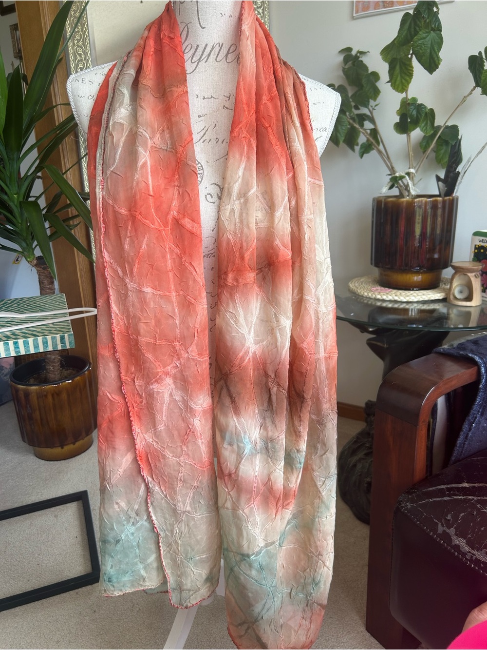 🌺 Tropical Sunset Scarf Bundle – 2 Pieces 🌺